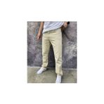 Erkek Baggy Fly Loose Fit Jeansi Kemer Arkası Lastikli Kot Pantolon - Turuncu - 30