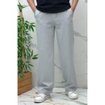 Erkek Baggy Geniş Kesim Pantolon Double Kumaş Yazlık - Açık Gri