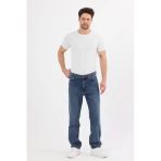 Erkek Baggy Jean Pantolon | Mavi Kar Yıkama - B48212
