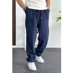 Erkek Baggy Kalıp Pantolon Lacivert Edw130