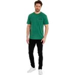 Erkek Basic Baskısız Logolu Kısa Kol Tişört - Jadeite