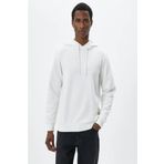 Erkek Basic Kapsonlu Sweat Uzun Kollu Ekru