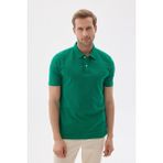 Erkek Basic Polo Yaka Tişört (Regular Fit) Açık Yeşil - M