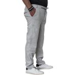 Erkek Battal Büyük Beden Bel Kemerli Kordonlu Lastikli 3 Cepli Duble Paça Pike Kumaş Spor Model Bol Rahat Kalıp Jogger Pantolon - 0-Gri - XL/42