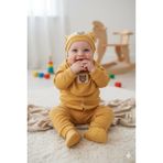Erkek Bebek Aplikeli 5 Li Zıbın Hastane Çıkış Seti