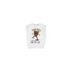 Erkek Bebek Baskılı Ekru Sweatshirt 0-6 Ay (56-62 cm)