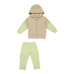 Erkek Bebek Bej 2'li Eşofman Takım 0-6 Ay (56-62 cm)