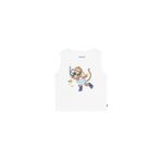 Erkek Bebek Beyaz Sıfır Kol T-shirt 01036-040 Beyaz White 18