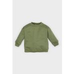 Erkek Bebek Bisiklet Yaka Basic Düz Sweatshirt