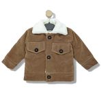 Erkek Bebek Çocuk Peluş Astarlı Polar Ceket (kahverengi, 4 yaş)