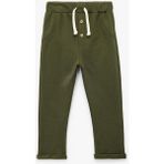 Erkek Bebek Düğmeli Pamuklu Rahat Kesim Basic Eşofman Altı (Aw 231) - Yeşil - Dropsuz - 1 - 1,5 Yaş