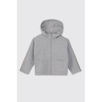 Erkek Bebek Fermuarlı Gri Sweatshirt 6-12 Ay (68-74 cm)