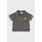 Erkek Bebek Gri T-Shirt - Gri - Melanj - 2 Yaş