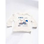 Erkek Bebek Ice Drifter Yazılı Ince Uzun Kollu Tshirt - Ekru - 9 - 12 Ay