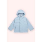 Erkek Bebek Kapüşonlu Mavi Yağmurluk 12-18 Ay (80-86 cm)