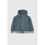 Erkek Bebek Kapüşonlu Petrol Sweatshirt 0-6 Ay (56-62 cm)