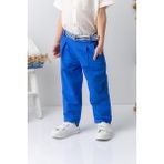 Erkek Bebek Kemerli Gabardin Pantolon - Sax - Saks - 12 - 18 Ay