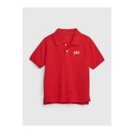Erkek Bebek Kırmızı Gap Logo Polo Yaka T-Shirt