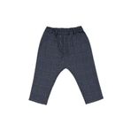 Erkek Bebek Lacivert Ekose Pantolon 0-6 Ay (56-62 cm)