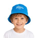 Erkek Bebek Liberty Baskılı Bucket/Pamuklu Balıkçı Kova Şapka 1-3 Yaş (Mavi, 1-3 Yaş)