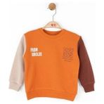Erkek Bebek Pamuklu Orta Kalınlık Sweatshirt - Turuncu - 18 - 24 Ay