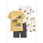Erkek Bebek Pijama Set 4'lü Paket 12 Ay-24 Ay Çok Renkli