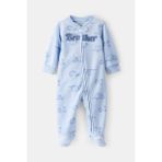 Erkek Bebek Polar Tulum - Mavi - 6 Ay