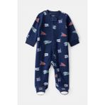 Erkek Bebek Polar Tulum - Mavi - 9 Ay