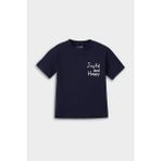 Erkek Bebek Regular Fit Slogan Desenli Kısa Kollu Tişört
