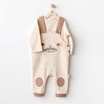 Erkek Bebek Salopet Takım Jumpsuit Set Adventurous Bear Ac25027