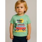Erkek Bebek Sunny Days Baskılı T-Shirt - Yeşil - 2 - 3 Yaş