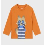 Erkek Bebek Tshirt - 04K-Turuncu - 18 Ay