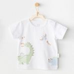 Erkek Bebek Tshirt Casual AC25978 - Beyaz - 12 - 18 Ay