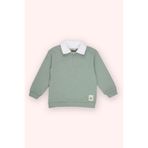 Erkek Bebek Yaka Detaylı Yeşil Sweatshirt 5 Yaş (110 cm)