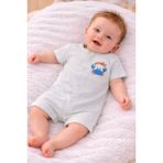 Erkek Bebek Yazlık Pamuklu Penye Kumaş Tulum 0- 6 Ay 5485 5480 - Gri - Açık Gri - 3 - 6 Ay