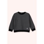 Erkek Bebek Yuvarlak Yaka Antrasit Sweatshirt 0-6 Ay (56-62 cm)