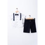 Erkek Bebek&çocuk Yazlık Salopet Takım Elbise 4'lü Set - 5 Yaş - Lacivert