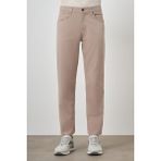 Erkek Bej Pamuk 5 Cep Dynamic Fit Jean Kot Pantolon - 33