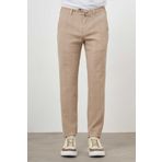 Erkek Bej Poliviskon Trend İpli Jogger Slim Fit Spor Pantolon