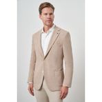 Erkek Bej Trend Dynamic Fit Mono Yaka Ceket - 6 Drop - 54
