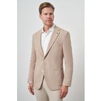 Erkek Bej Trend Dynamic Fit Mono Yaka Ceket