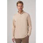 Erkek Bej Trend Polo Yaka Rayon Sweatshirt