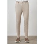 Erkek Bej Trend Tam Lastikli Slim Fit Pantolon