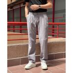 Erkek, Bel Lastikli, Geniş Kesim, Keten Dokuma, Pamuklu, Pileli Pantolon 302 - Gri - Oversize - XL