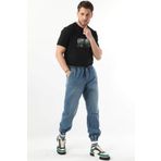 Erkek Beli Lastikli Jogger Pantolon Mavi