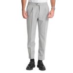 Erkek Beli Lastikli Kalın Kaşe Görünümlü Casual pantolon Beyaz 54