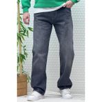Erkek Beli Lastikli Rahat Kullanım Baggy Kot Pantolon - Koyu Gri - 30