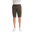 Erkek Bermuda Fit Kargo Şort HAKİ