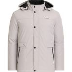 Erkek Beyaz %100 Su ve Rüzgar Geçirmez Kürklü Çıkartılabilir Kapüşonlu Mont&kaban - 2XL