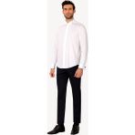 Erkek Beyaz Ata Yaka Slim Fit Gömlek - 4XL
